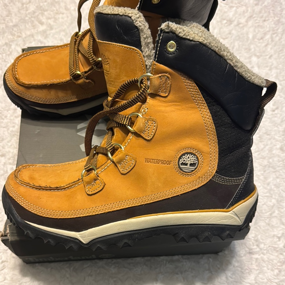 Timberland Waterproof Brown and Tan Boots